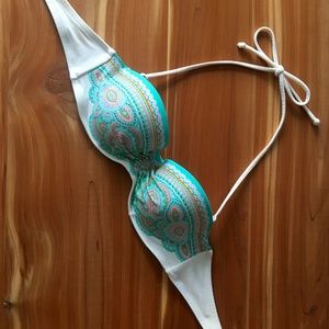 Victoria's Secret Paisley Push-up Bandeau Swimsuit